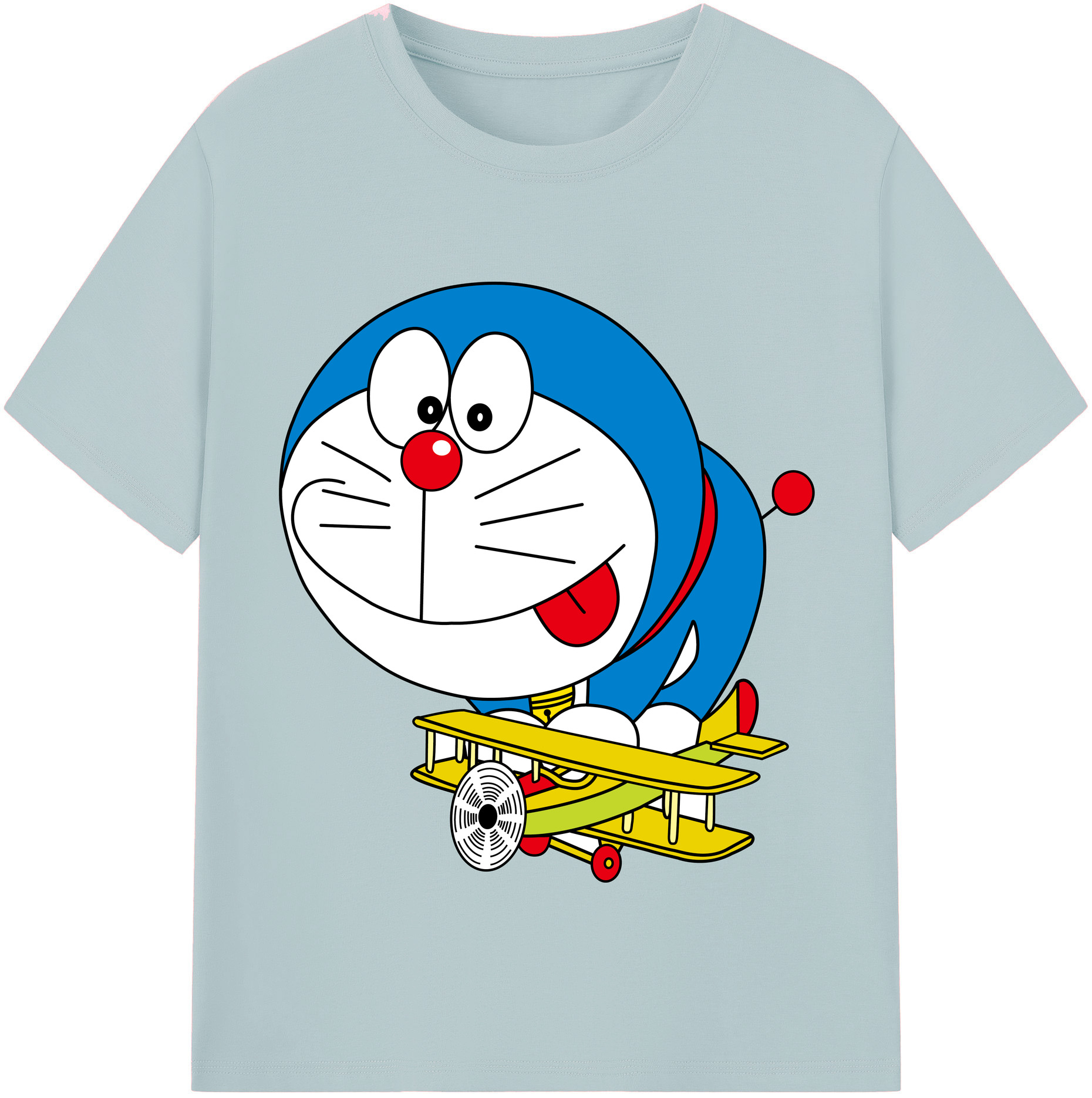 （画像用） ドラえもん Doraemon 綿100％半袖Tシャツ（フロントプリント）